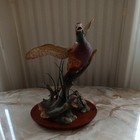 Franklin Mint  Ring Necked Pheasant By Anthony J Rudisill Figurine Statue 