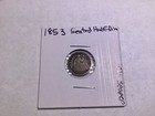 1853 Seated Liberty 90  Silver Half-dime Type 3 W arrows At Date 22025 40ak