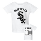 Chicago White Sox Custom Made Baby Personalized Newest Fan Jersey Style Bodysuit