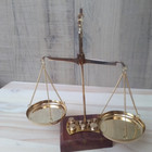 Handmade Antique Style Gold And Diamond Weighing Scales Brass Balance Scale