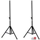 Prox T-ss26p Set Of 2 Heavy Duty All Metal 8  Speaker Tripod Stands carry Case