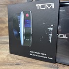 Tumi Digital Electronic Weighing Luggage Travel Scale Gunmetal  msrp  75  Open