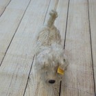 Antique Vtg Steiff Sitting Wool Dog Molly Swivel Head Ear Tags Germany 