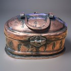 Antique Turkish Hammam Copper Soap Box Ottoman Bath House Kildan Sabunluk Tin
