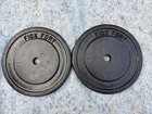 Vintage 1st Gen Fick Fdry Washingtonian 1950s 2x 25 Lb 1    Weights Weight Plates