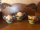 Lusterware Japan Bone China Tea Set Miniature Child 15 Piece Set Dutch Scene