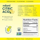 Milliard Citric Acid 5 Pound - 100  Pure Food Grade Non-gmo