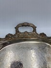 Vintage Towle Silverplate Serving Tray Ornate Design Stanped See Pics            c3