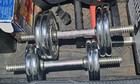 Bollinger Barbell Threaded Chrome 5lb   3lb Weight Plates 4x5lb 4x3lb Total 32lb
