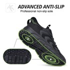 Men s Safety Work Shoes Steel Toe Arch Support Chef Kitchen Restaurant Sneakers