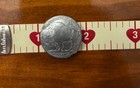 Vintage Buffalo Head 5 Cent Coin Button Covers Shirt Jacket Silver Tone Set Of 6