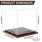 Vgmiu Basketball Display Case With Wood Base Clear Case 