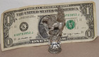 4112 Pewter Purple Red Crystal Ball Prism Unicorn 3  Fantasy Figurine  b