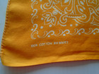 Vintage Orange Bandana 100  Cotton Rn14193 Made In Usa