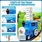 Automatic Domino Train Toys 200pcs Dominoes For Kids With Steam Light   Sound