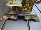 Antique Child s Toy Sewing Machine Made In Germany Hand Crank Bird And Floral