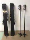 Lucky Bums First Tracks Kid s Beginner Snow Skis 70cm With 27   Poles