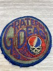 Vintage 1970s Grateful Dead Rare Steal Your Face Cloth Embroidered Patch 3 