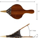 Fireplace Bellows  17 x7 5  Large Wood Air Blower  Cast Nozzle For Outdoor Campi