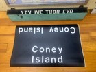 1969 Ny Nyc Subway Roll Sign Coney Island Brooklyn Ocean Beach Boardwalk Nycta