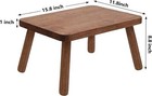 Wooden Step Stool 8 8    Solid Wood With Four Removable And Assembled Legs