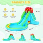 Inflatable Water Slide Park Bounce House For Kids With Blower For Children Gift 