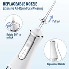 Waterpik Cordless Revive Water Flosser Oral Irrigator Adjustable Pressure Gray