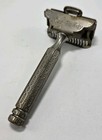 Vintage Ever-ready Safety Shaving Razor 1910s  Art Deco Silver Tone Pops Open