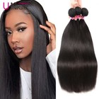 Unice Peruvian Straight 3 Bundles Human Hair Extensions Virgin Hair Weaves Wefts