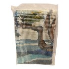 Vtg Spinnerin Latch Hook Rug Pattern 1970 s Tree  Landscape Hippie Retro 36  58