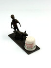 Vintage Heirloom Editions Redl Wien Bronze Thimble Holder Boy   Pig