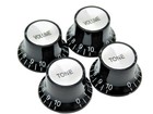 Electric Guitar Knobs Top Hat Control Les Paul Volume Tone Black Metric Lp