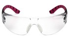 Pyramex Endeavor Plus Safety Glass Black pink Frame Clear Lens