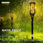 5x Solar Flame Lights Led Flickering Outdoor Garden Pathway Landscape Lamp Ac