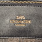 Coach Signature 2way Handbag F25396 Pvc Brown All-over Pattern