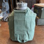 Wwii Original British Water Bottle And Cup With Canvas Carrier Set