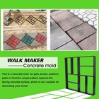 Reusable Concrete Molds Walk Maker Diy Walkway 15 7x15 7x1 57 Inch 8grid