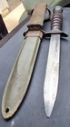  Camillus Fighting Knife Ww2 Usm3 Blade Marked With M8 Scabbard 