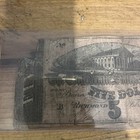  1864 Confederate States Of America  5 Five Dollars - Civil War Note