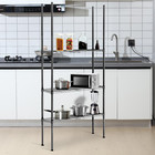 Chrome Wire Shelving Posts Commercial Heavy Duty Poles Wire Shelf Parts With 50