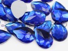 18x13mm Flat Back Teardrop Acrylic Rhinestones Plastic Gems Embelishments 30 Pcs