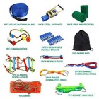 Ninja Warrior Obstacle Course Kit For Kids Ninja Slackline With 10 Accessorie   