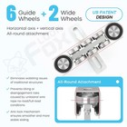 Unistrut Trolley  6 2 Wheel Unistrut Rollers - Anti-lock   Anti-fall  Electri   