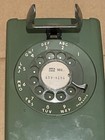 Bell System Western Electric Avocado Green Wall Telephone A b 554 Rotary Dial