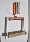  Opened Box  Craft Weaving Loom   Wood Loom 4 Colors  Red Blue White Yellow up