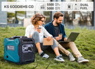 Dual Fuel Inverter Generator - 6250 Watt 23a  120v  240v  Super Quiet