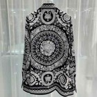 Button Down Shirt Men Fashion Black White Vintage Long Sleeve Fashion Shirts