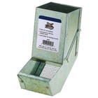 Pet Lodge Metal Small Animal Feeder With Lid And Sifter Bottom   3 Inch   Af3sl
