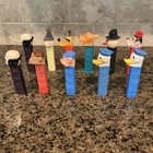 Vintage Pez Dispensers No Feet Lot For Parts Donald  Skull  King Louie  Goofy