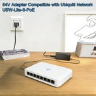 54v Ac dc Adapter Compatible With Ubiquiti Network Usw-lite-8-poe Unifi Lite 8 P